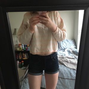 Vintage cropped baseball tee